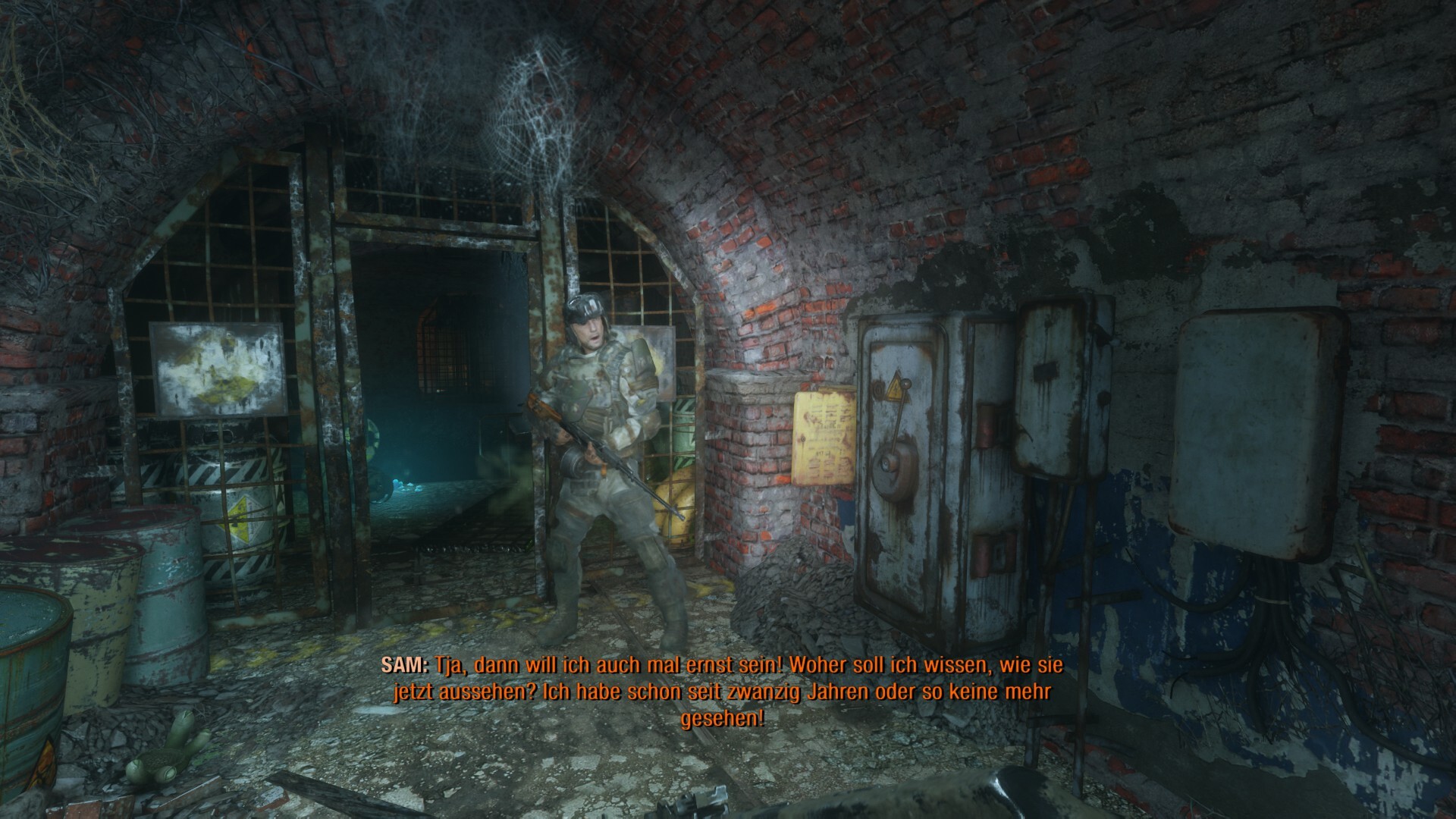 Ein glorreicher Moment: Das Hauptmenü von Metro Exodus erstrahlt