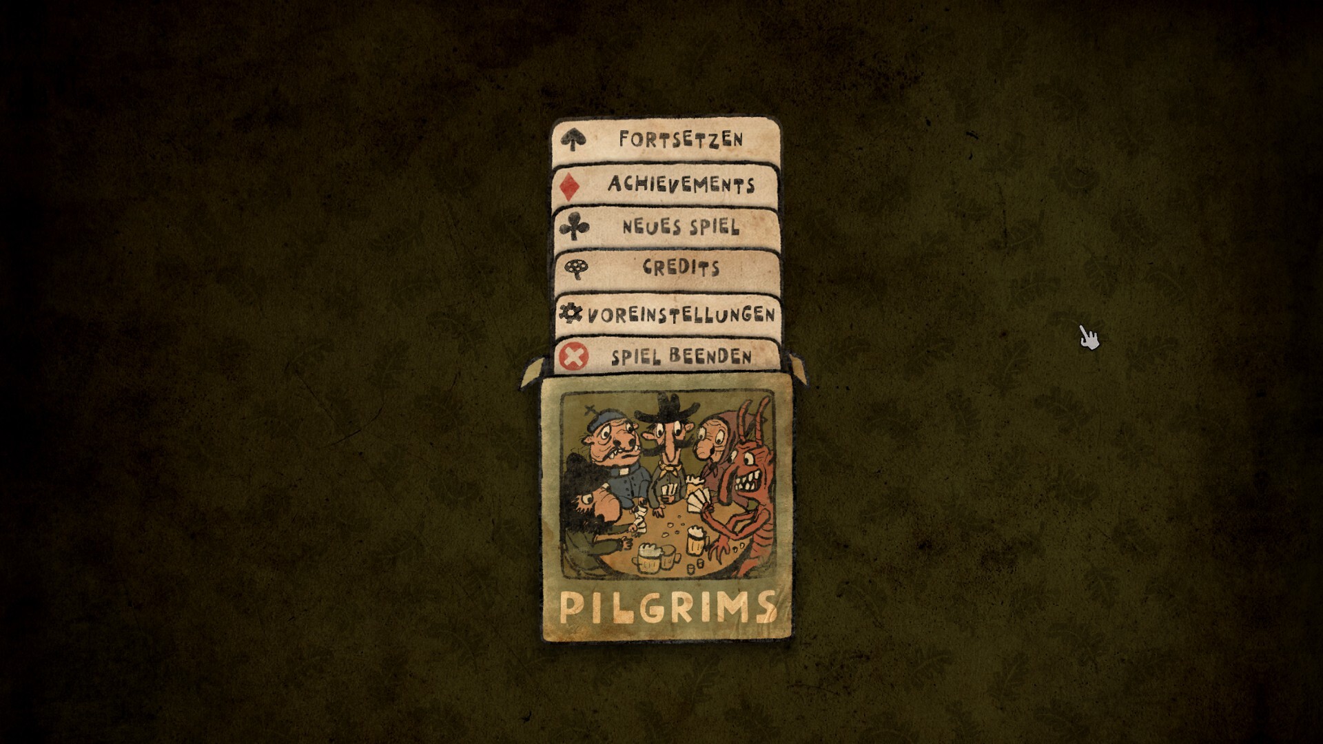 Der Undertaker starrt ungläubig auf seine allererste Begegnung mit dem mürrischen Bootsmann in Pilgrims